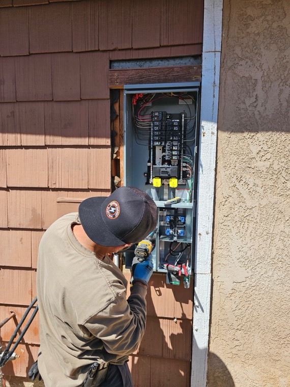 Panel repair and rewiring